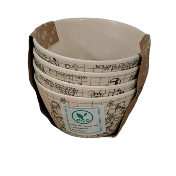 Disney Sketchbook Bamboo Tidbit Bowls (Set of 4) - Picture 2 of 2